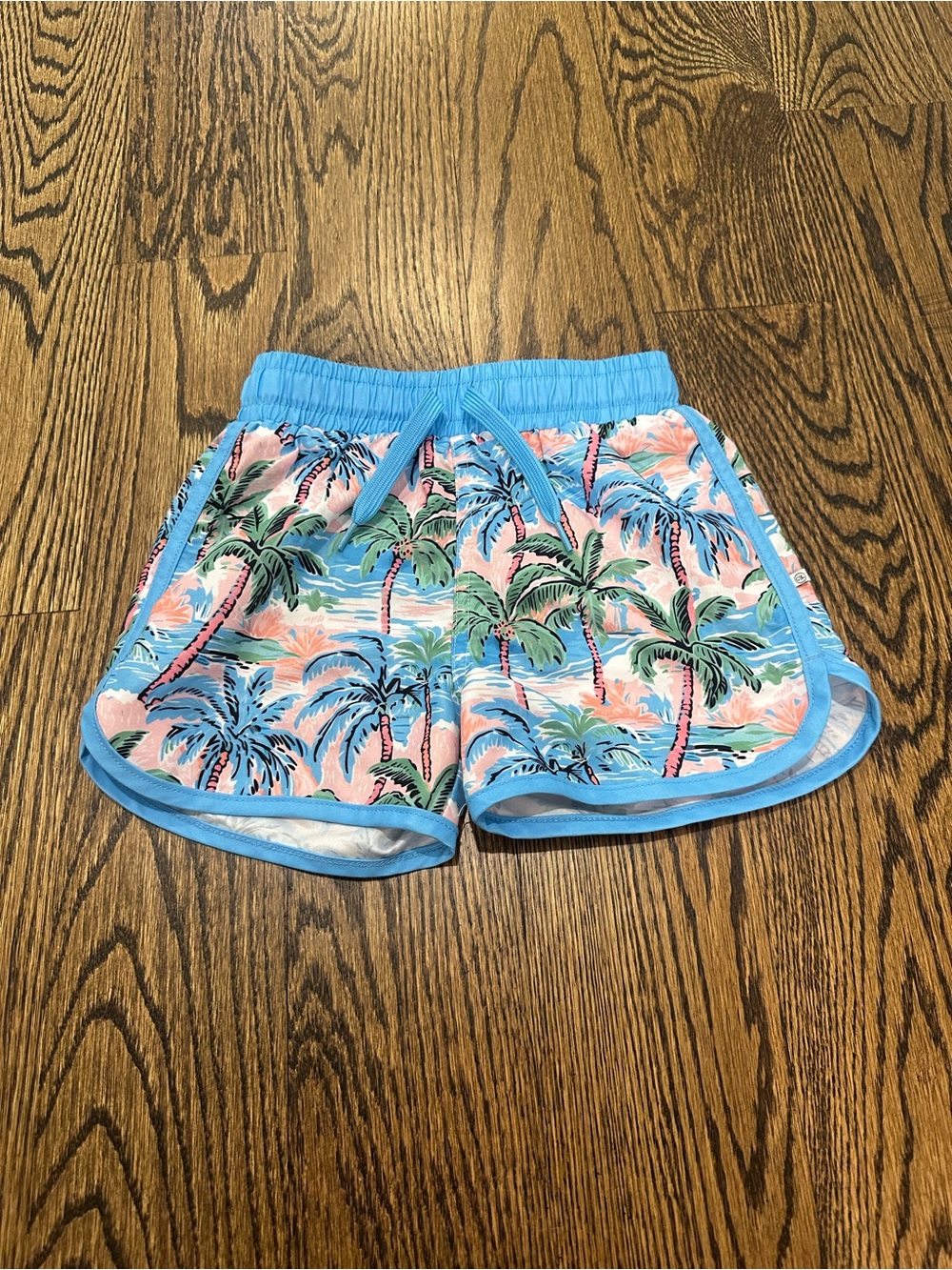Caden Lane Tropical Mesh-Lined Swim Trunks